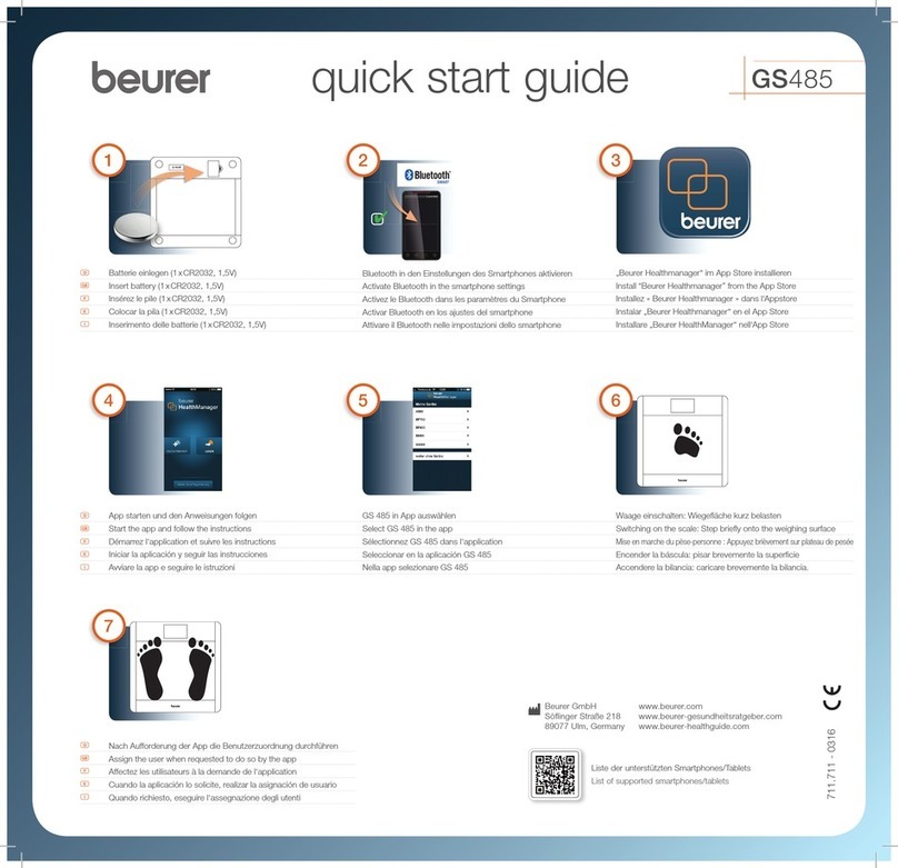 Beurer GS 485 User manual