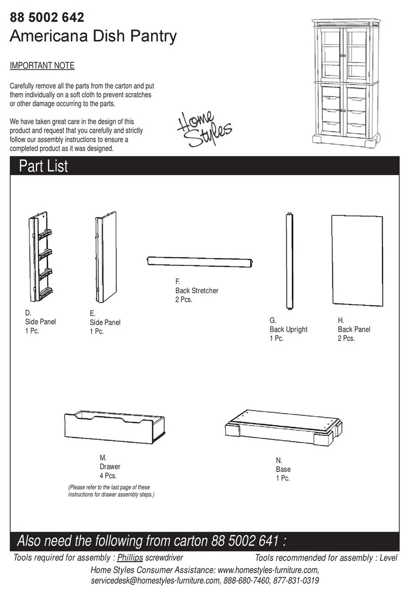 Home Styles 88 5002 642 quick start guide