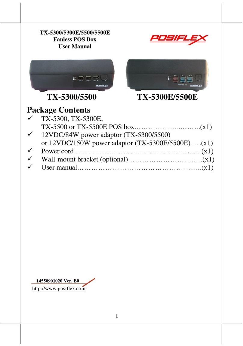 POSIFLEX TX-5300 User manual