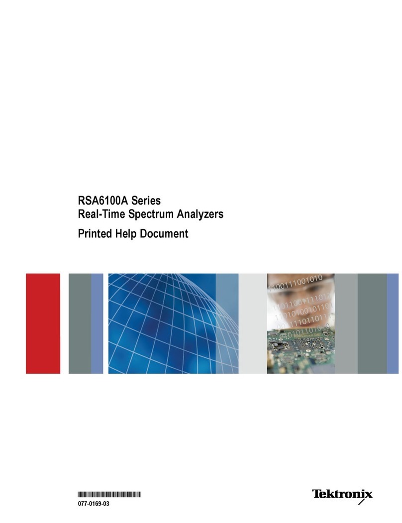 Tektronix RSA6100A Series HELP