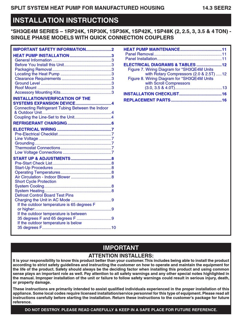 Nortek SH3QE4M Series User manual