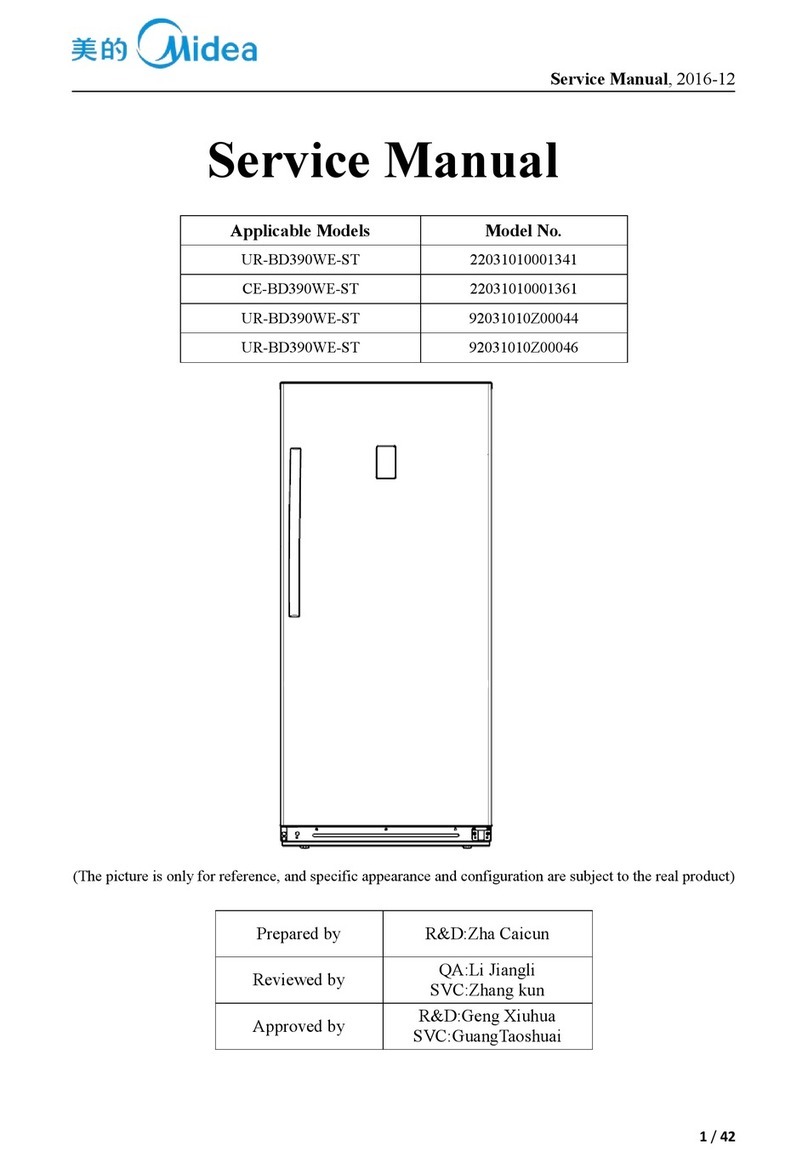Midea UR-BD390WE-ST User manual