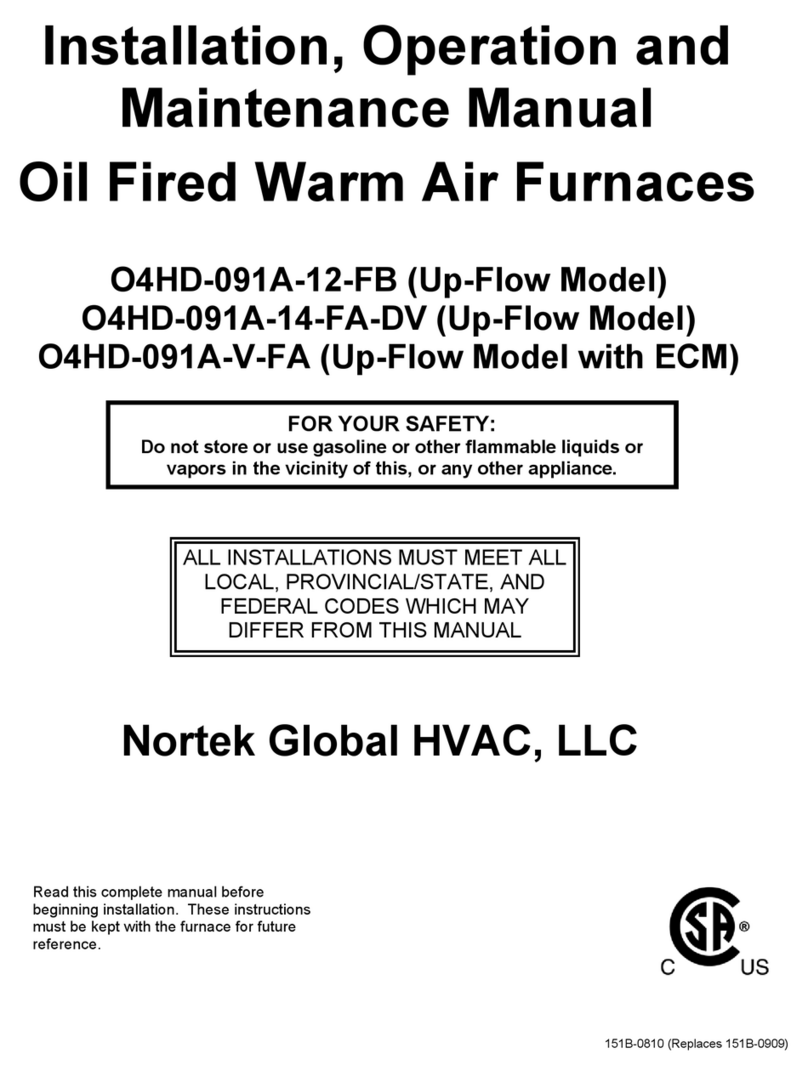 Nortek O4HD-091A-12-FB Installation, operation and maintenance manual