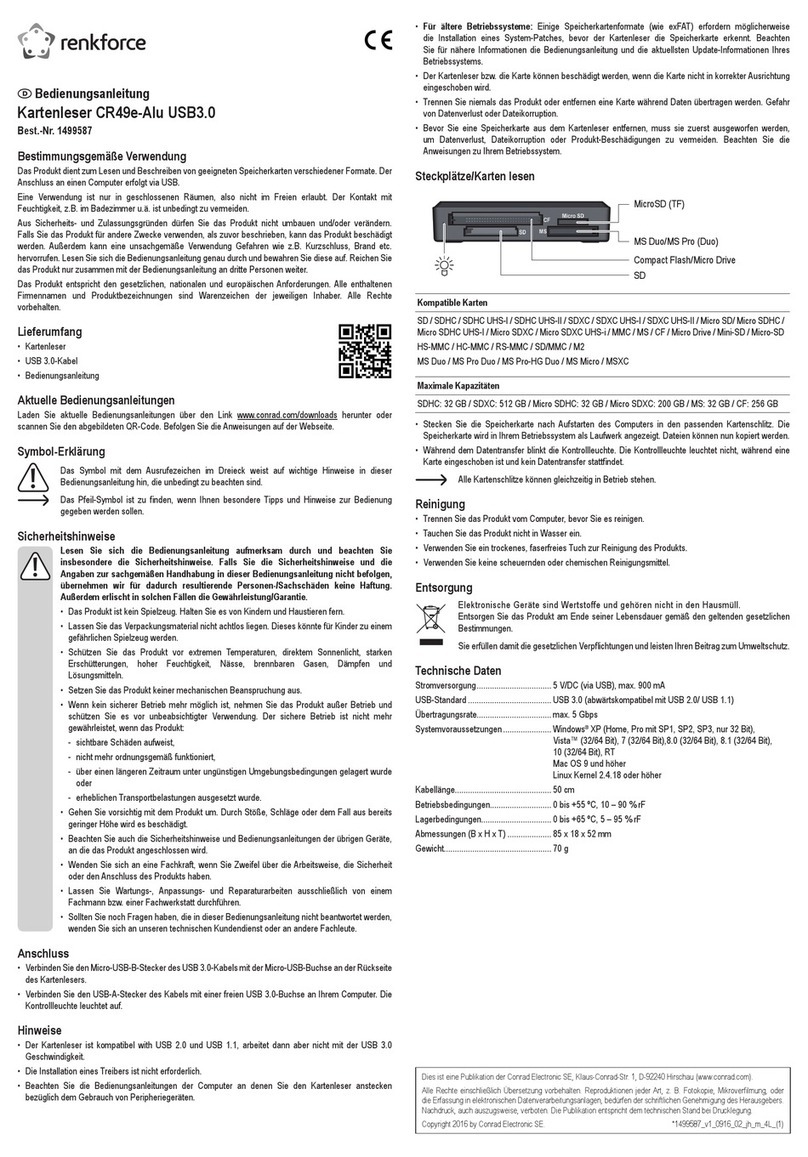 Renkforce CR49e-Alu operating instructions