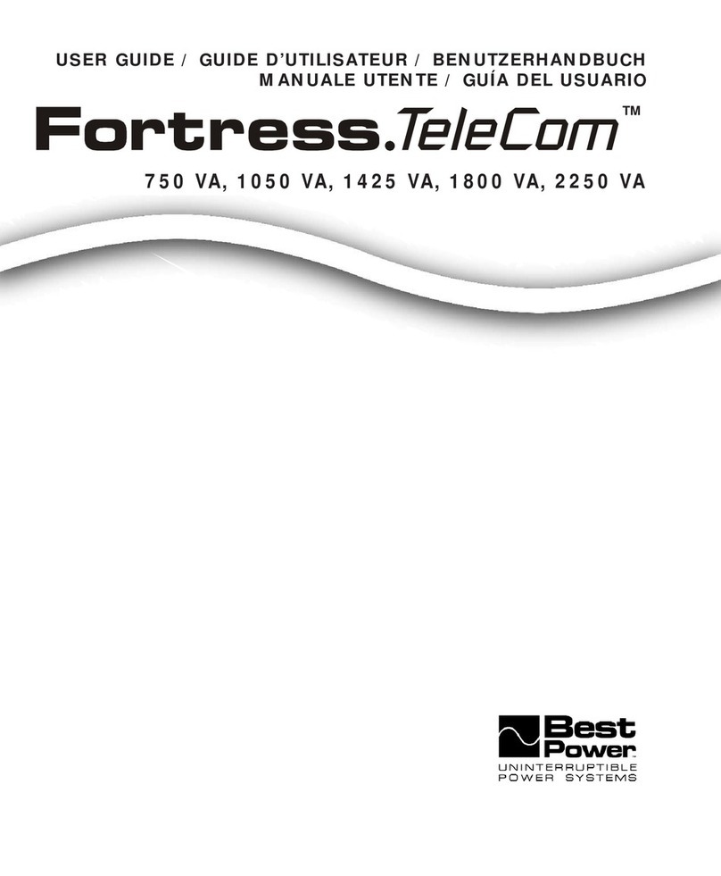 Best Power Fortress.TeleCom 750 VA User manual