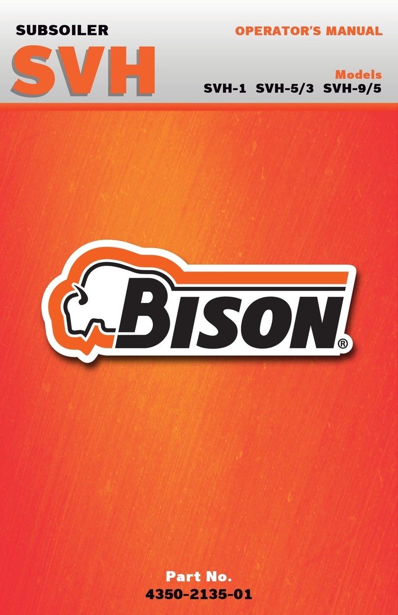 Bison SVH-1 Operator's manual
