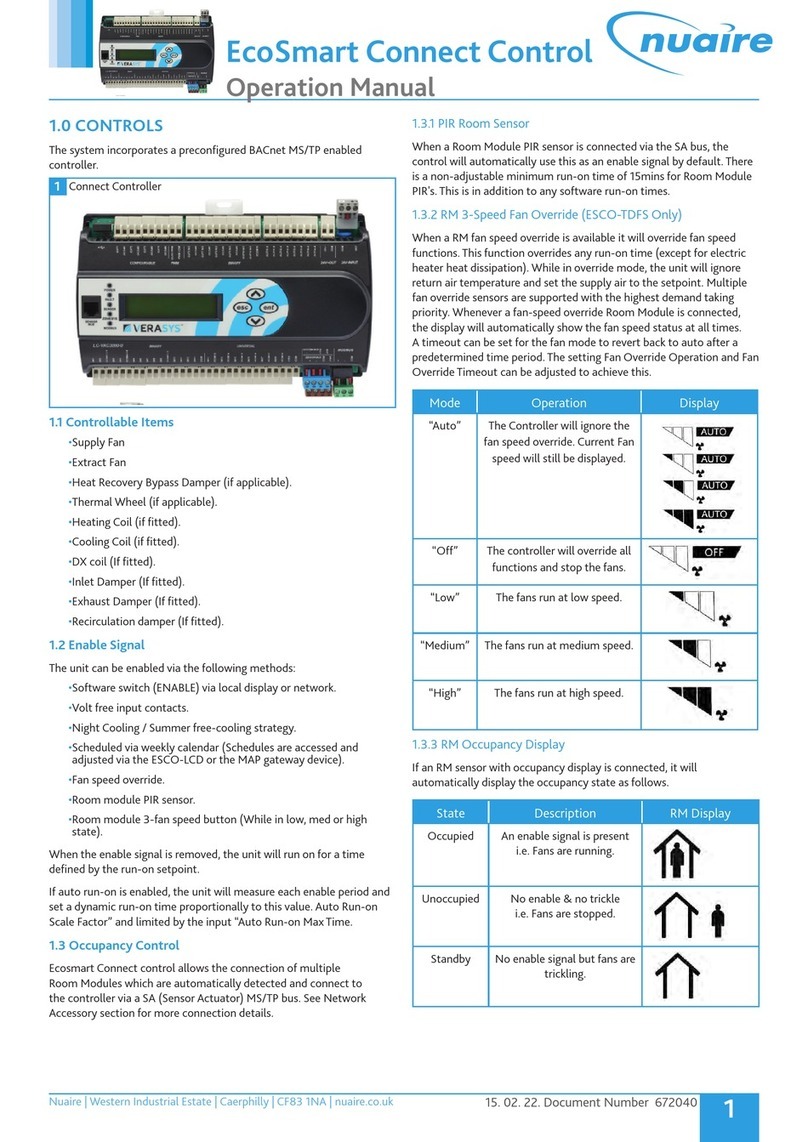 NuAire Ecosmart Operation manual