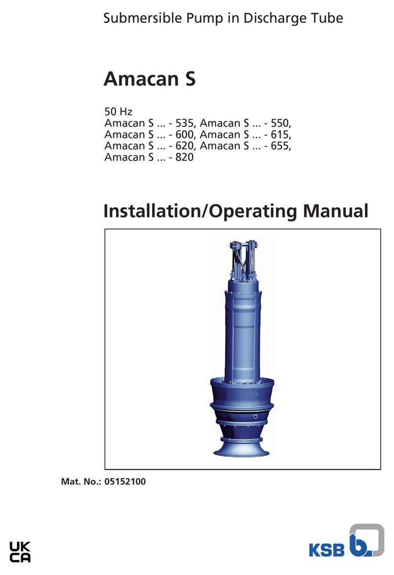 KSB Amacan S 800-535 Installation & operating manual KSB Amacan S 800-535 Installation & operating manual