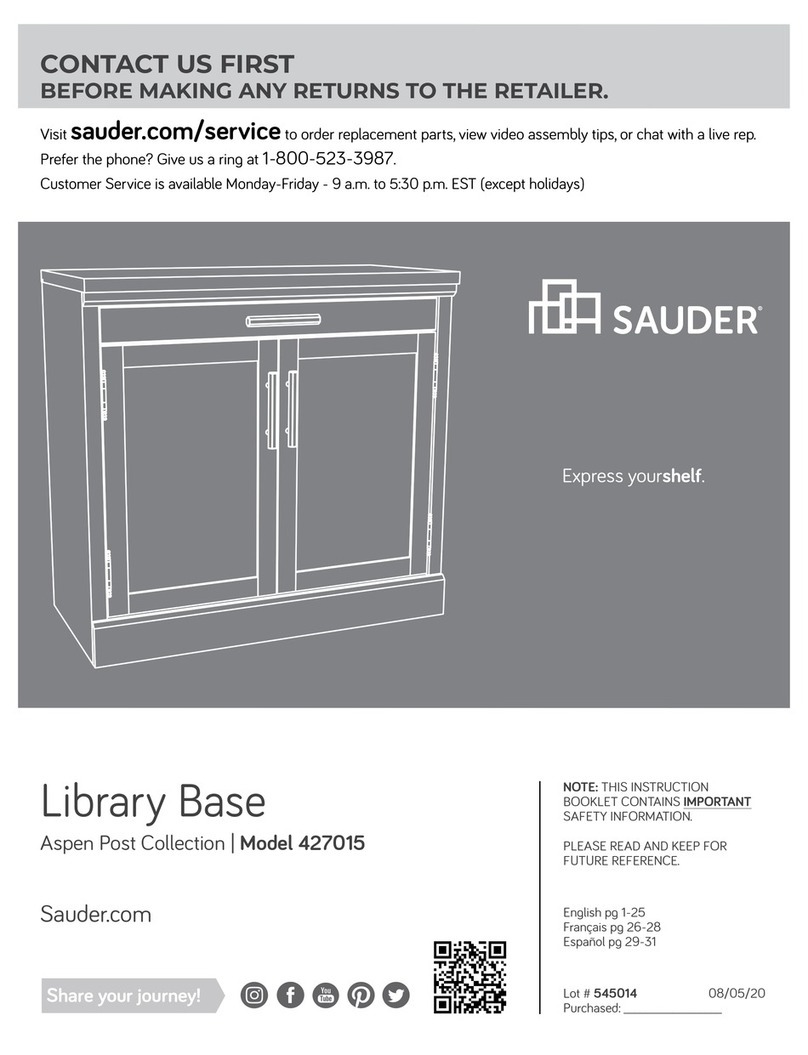 Sauder Aspen Post 427015 manual
