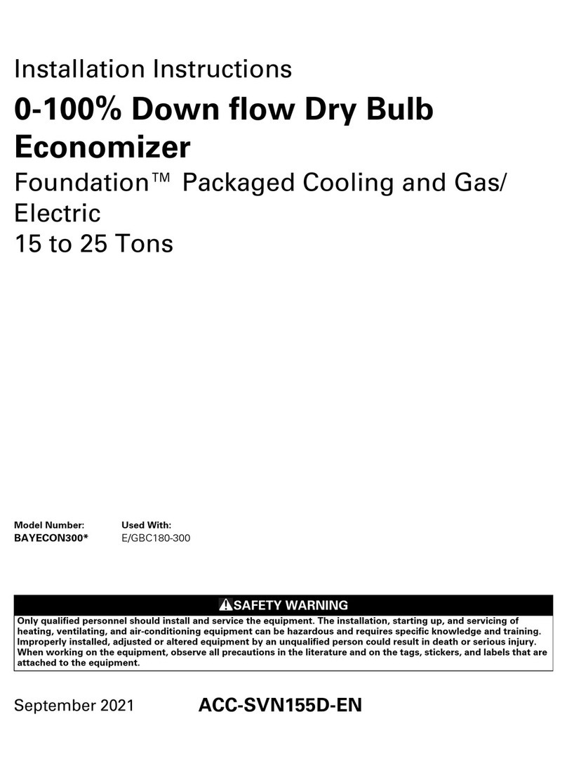Trane BAYECON300 Series User manual