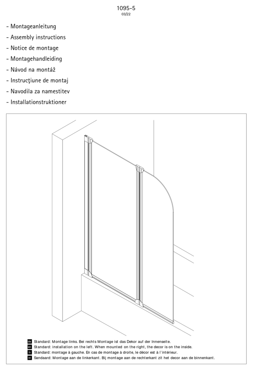 Duschservice 1095-5 Assembly instructions