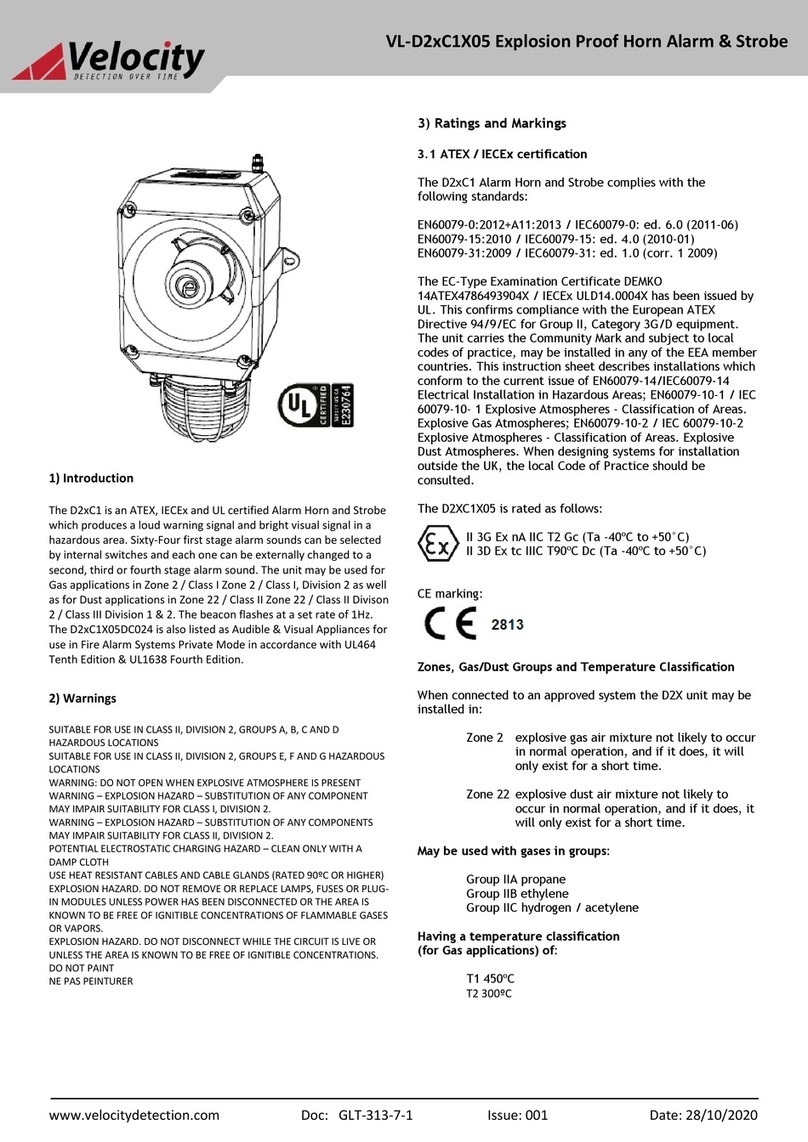 Velocity VL-D2 C1X05 Series manual