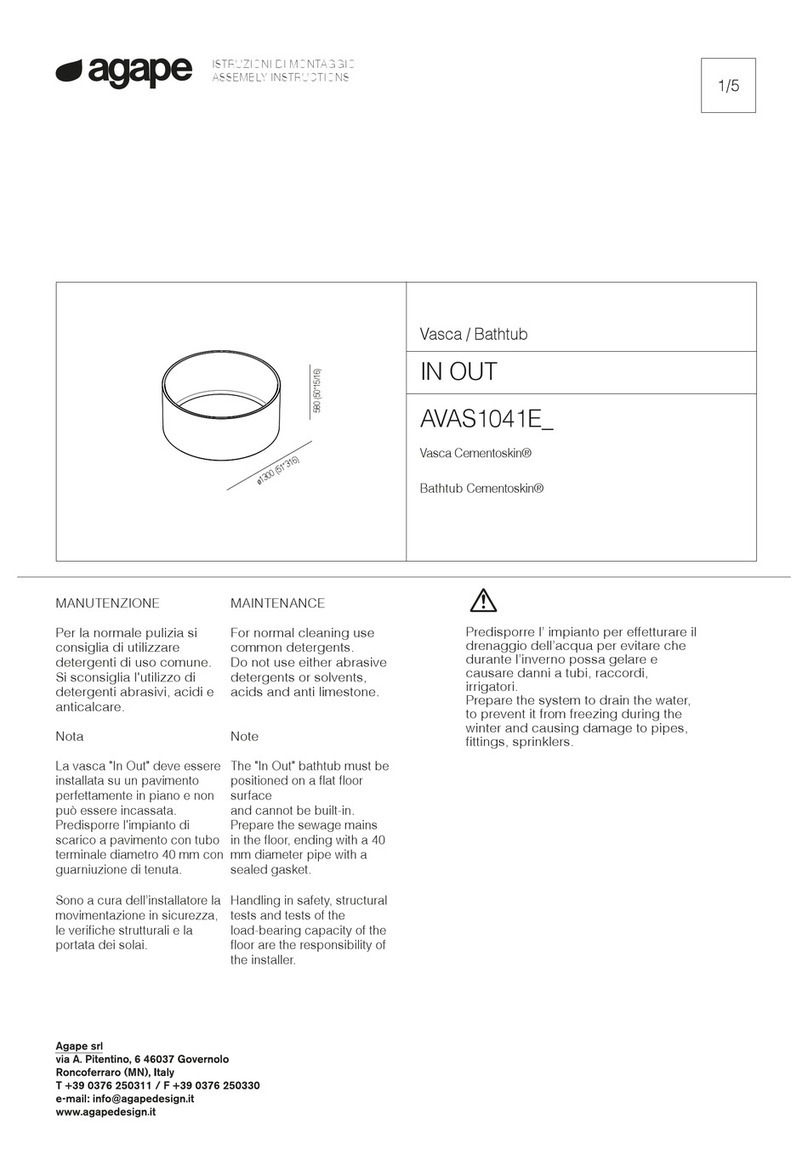 agape Cementoskin IN OUT AVAS1041E Assembly instructions