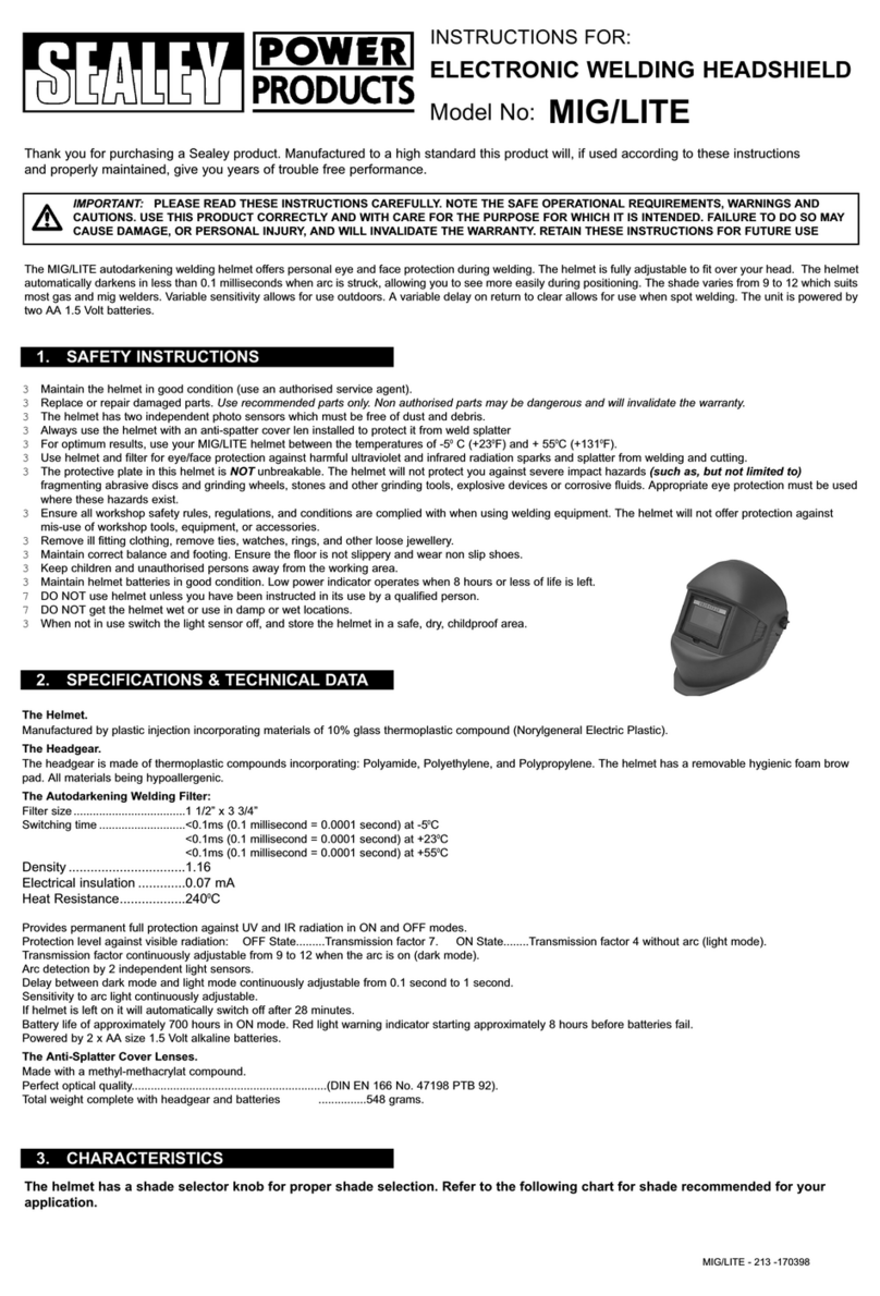 Sealey MIG/LITE User manual