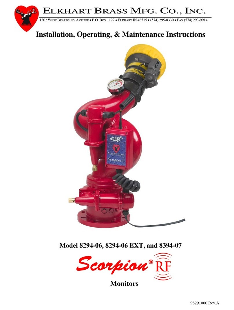 ELKHART BRASS Scorpion RF 8294-06 Installation, operating,  & maintenance instructions