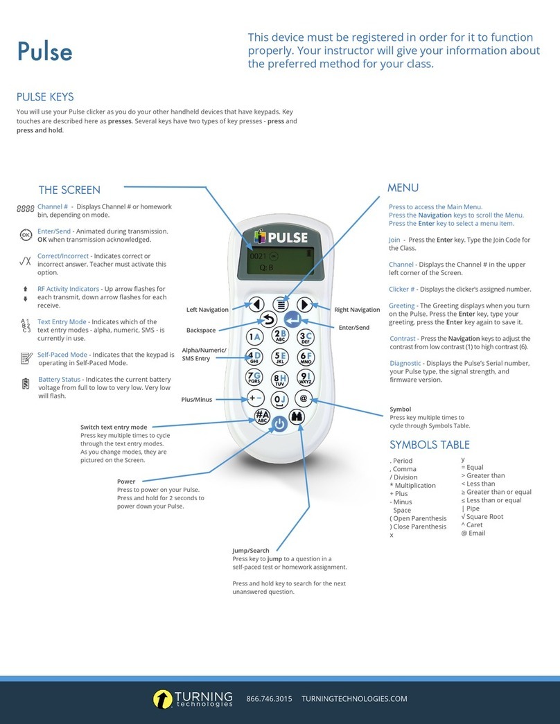 Turning Technologies Pulse quick start guide Turning Technologies Pulse quick start guide