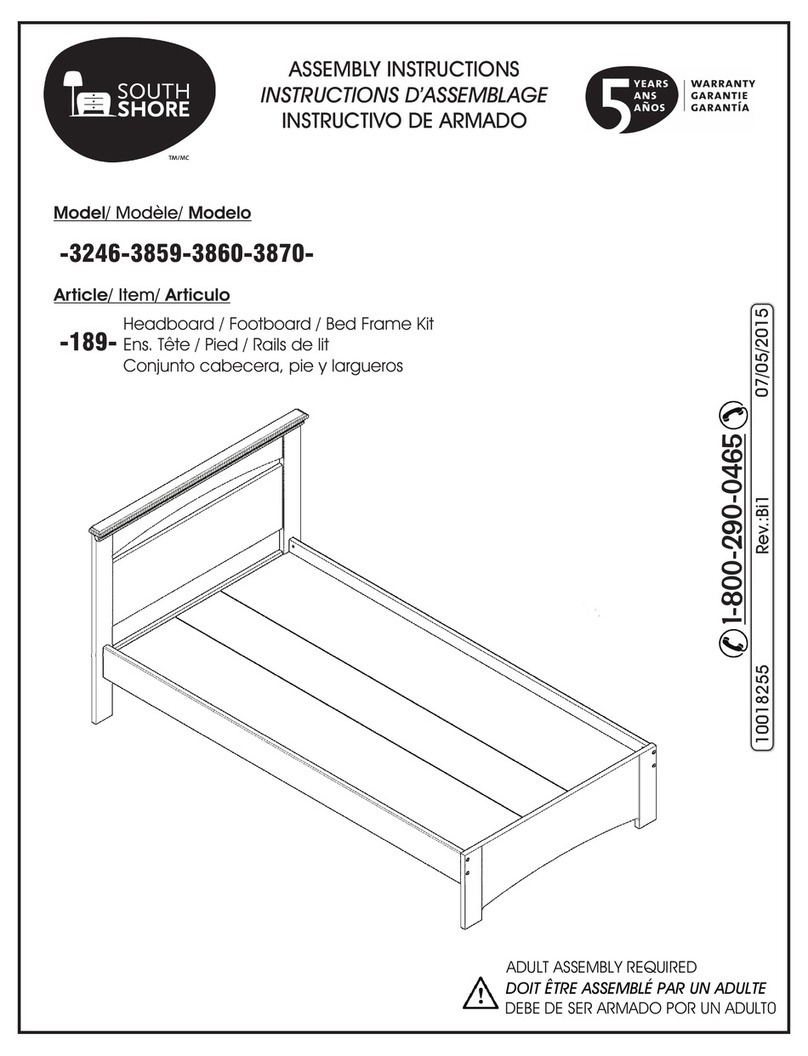 SouthShore 3246 Series Assembly instructions