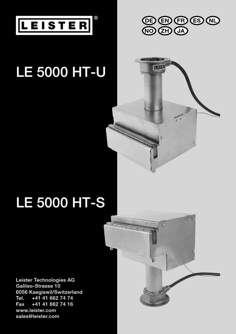 Leister LE 5000 HT-U operating manual