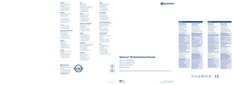 Bauerfeind Spinova Unload Plus User manual