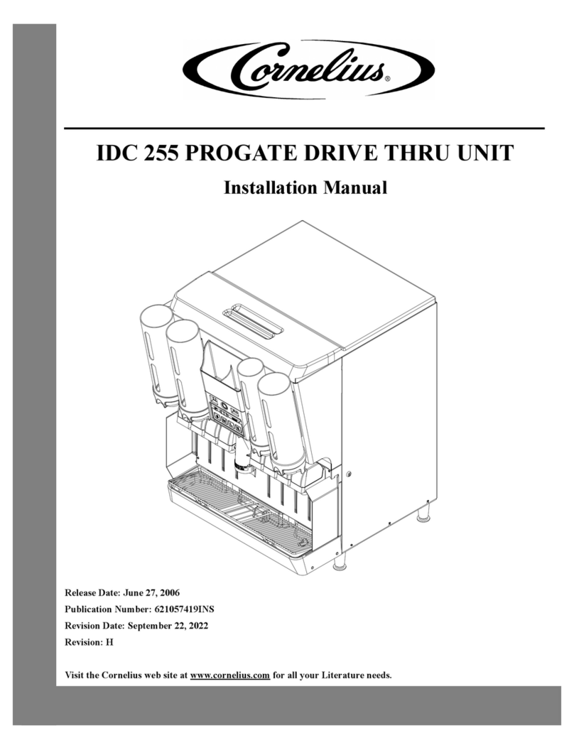 Cornelius IDC 255 PROGATE DRIVE THRU UNIT User manual