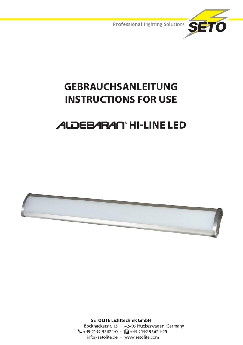 Seto ALDEBARAN 80 W Instructions for use