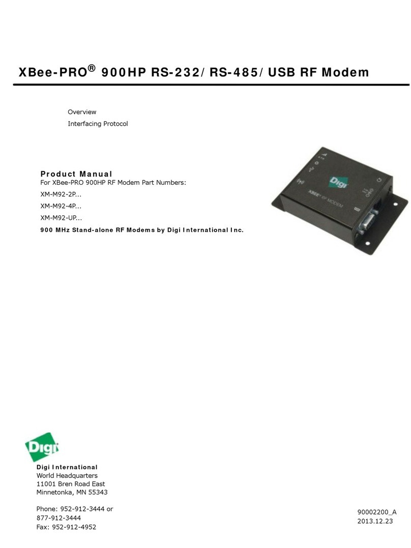 Digi XBee-PRO XM-M92-2P Series User manual