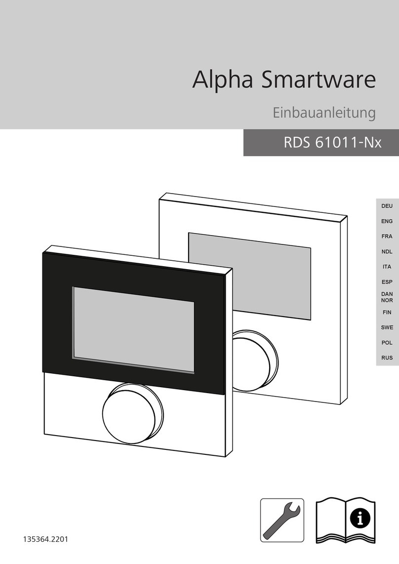 Alpha Smartware RDS 61011-N Series instruction manual Alpha Smartware RDS 61011-N Series instruction manual