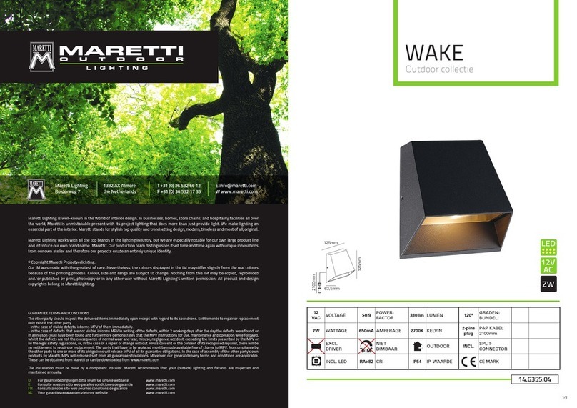 Maretti WAKE 14.6355.04 User manual