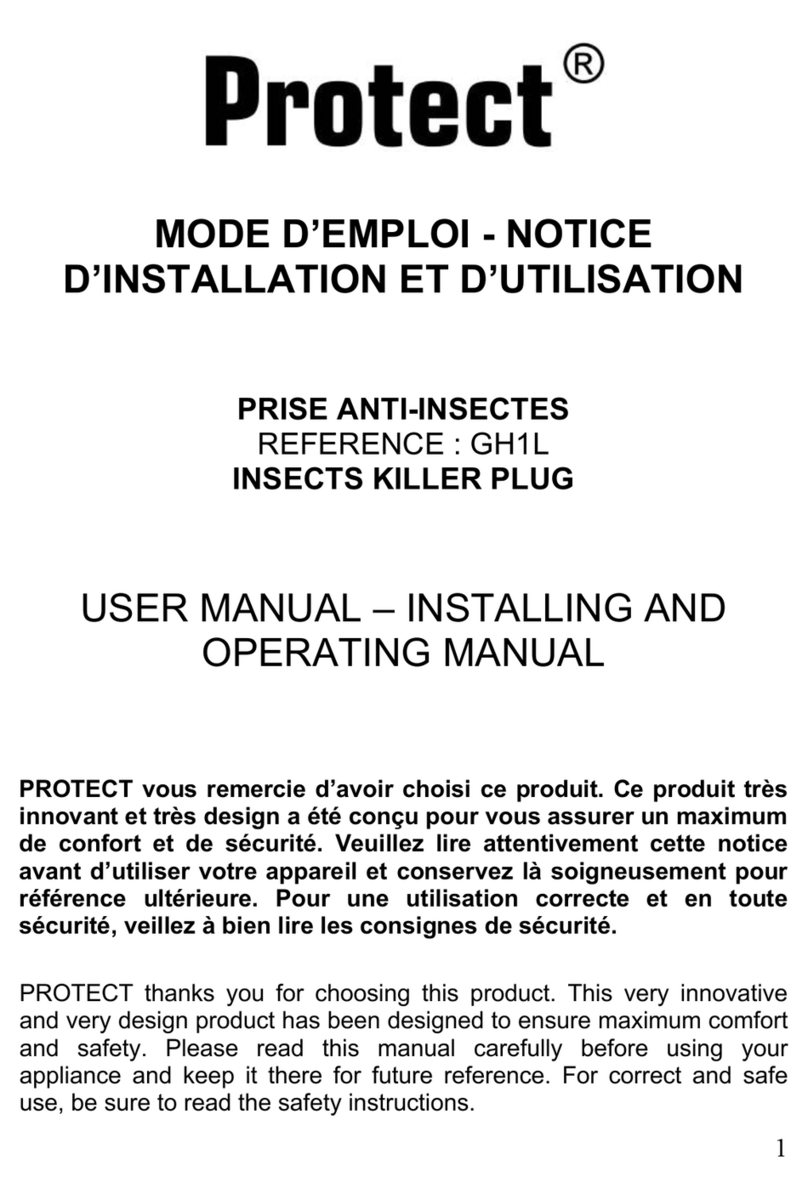Protect GH1L USER MANUAL, INSTALLING AND OPERATING MANUAL