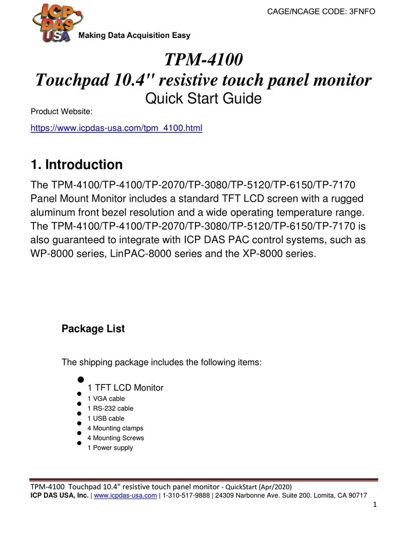 ICP DAS USA SmartView TPM-4100 User manual ICP DAS USA SmartView TPM-4100 User manual