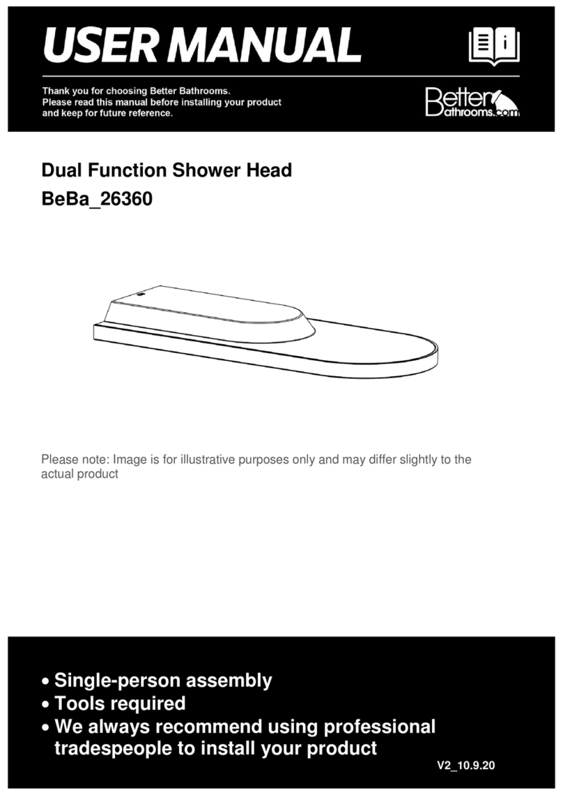 Better Bathrooms BeBa 26360 user manual Better Bathrooms BeBa 26360 user manual