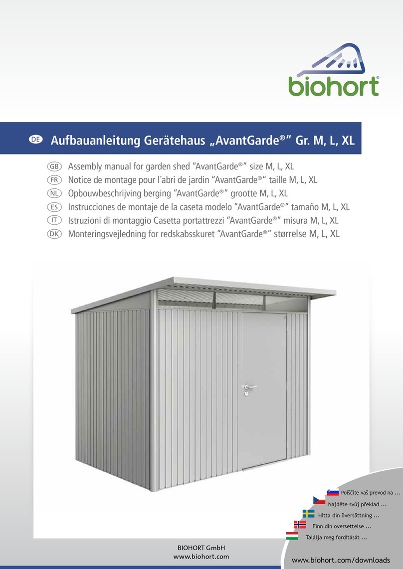 Biohort AvantGarde M Assembly manual Biohort AvantGarde M Assembly manual