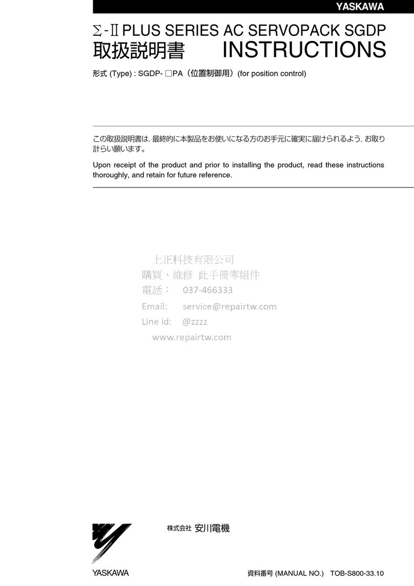 YASKAWA S-II Plus Series instructions
