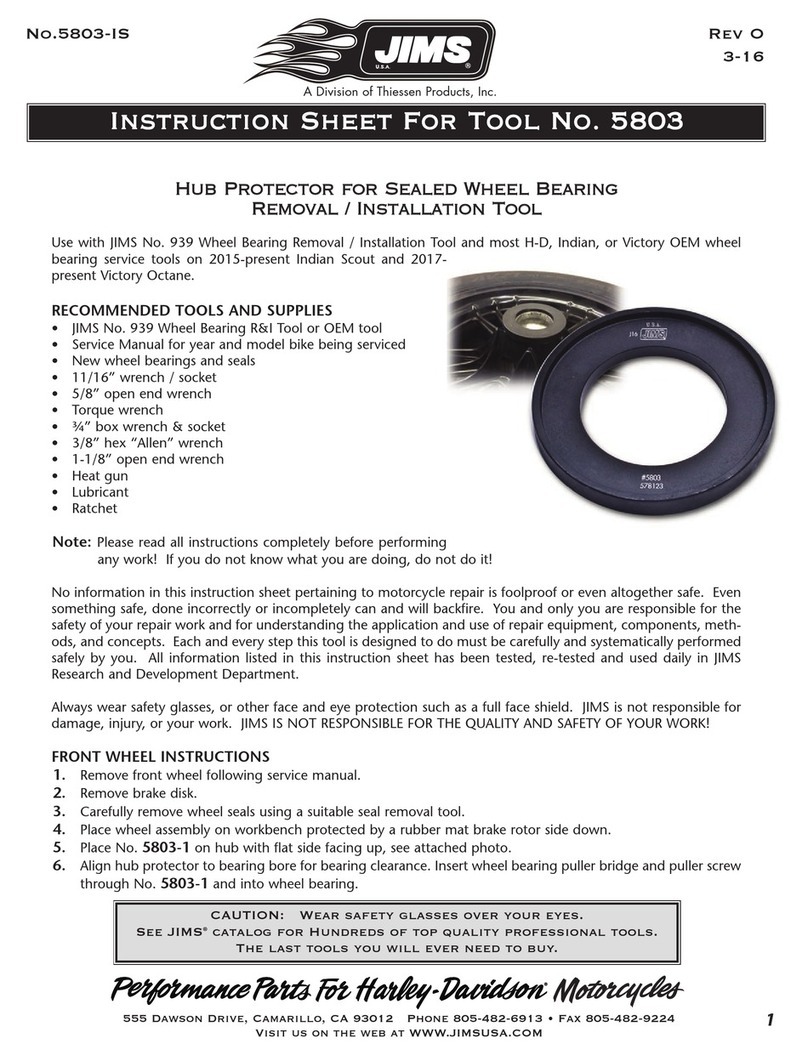 JIMS 5803 instruction sheet