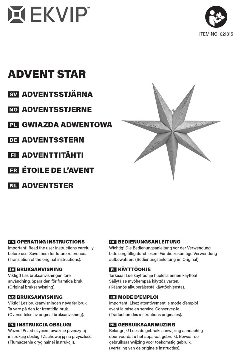 EKVIP ADVENT STAR User manual