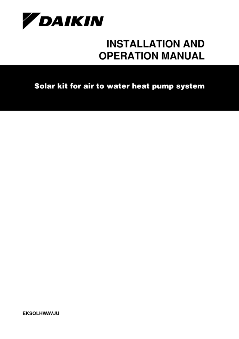 Daikin EKSOLHWAVJU Installation and operation manual