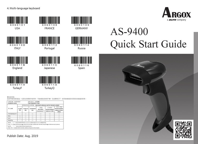 SATO ARGOX AS-9400 User manual