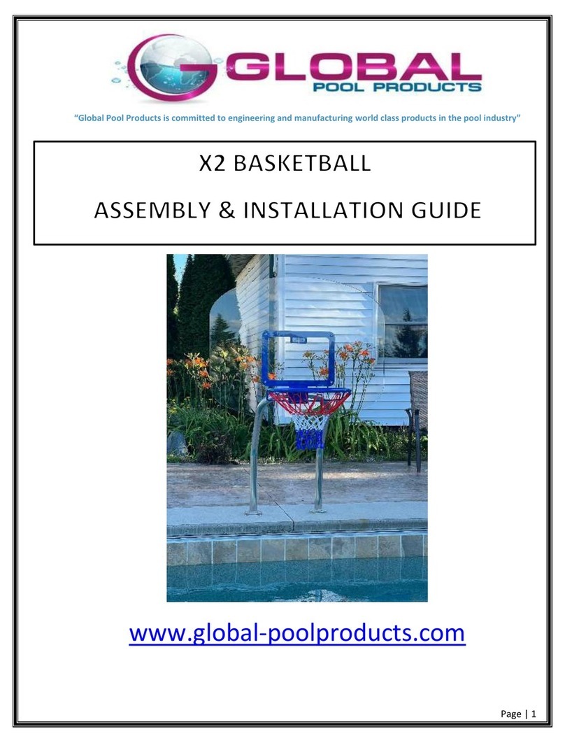 Global Pool Products X2 BASKETBALL Assembly Installation Guide
