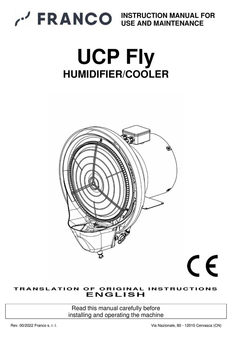 FRANCO UCP Fly Series Instruction manual