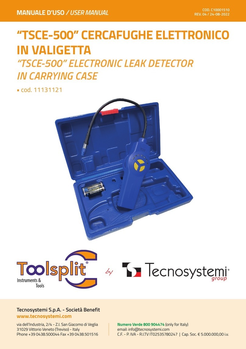 Tecnosystemi Toolsplit TSCE-500 user manual