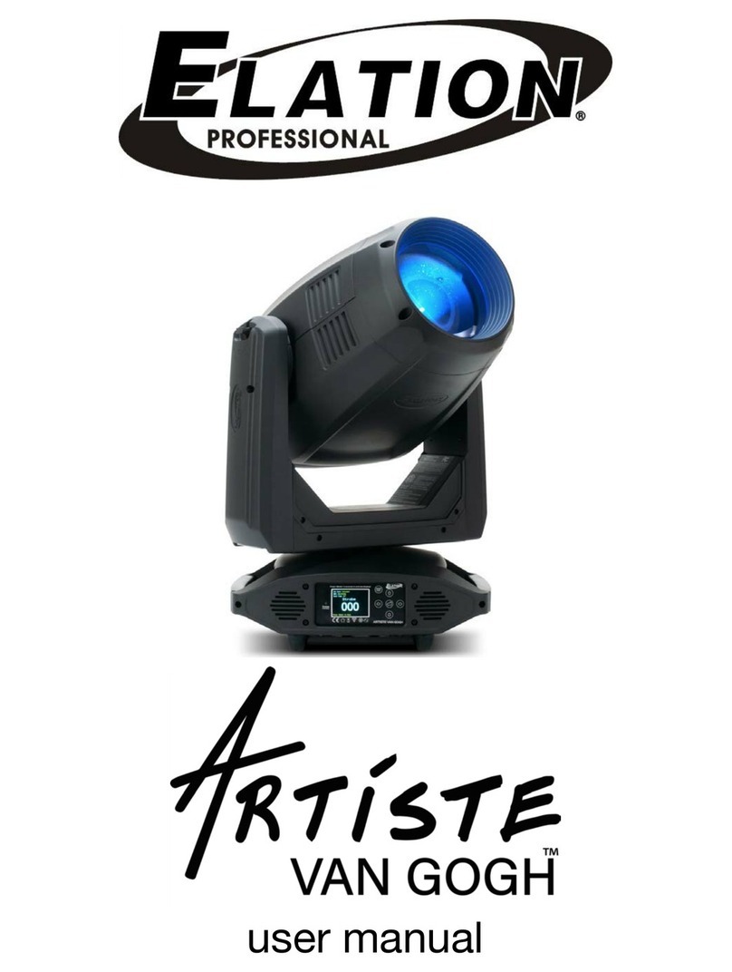 Elation Artiste Van Gogh EAV259 user manual