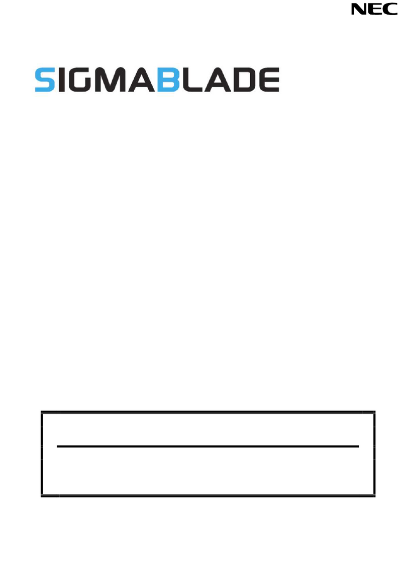 NEC SIGMABLADE N8406-035 User manual