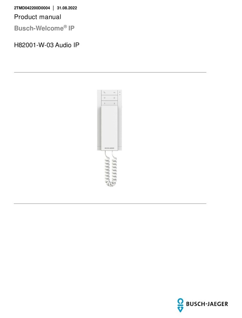 Busch-Jaeger Busch-Welcome H82001-W03 product manual