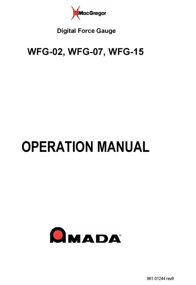 Amada MacGregor WFG-02 Operation manual Amada MacGregor WFG-02 Operation manual