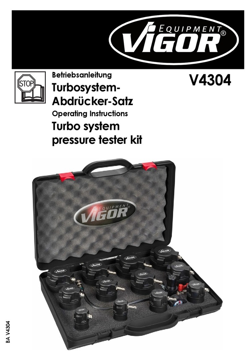 Vigor Equipment V4304 operating instructions