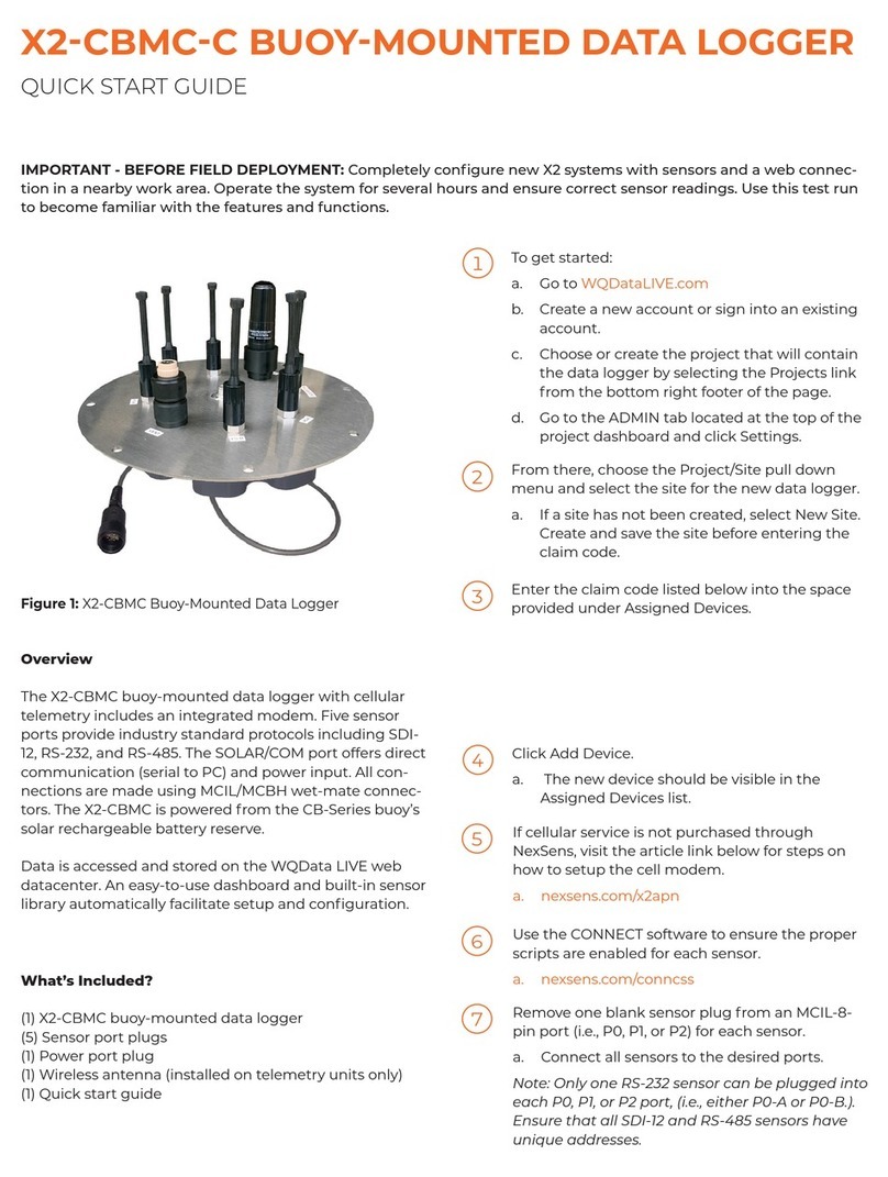 NexSens X2-CBMC-C User manual NexSens X2-CBMC-C User manual
