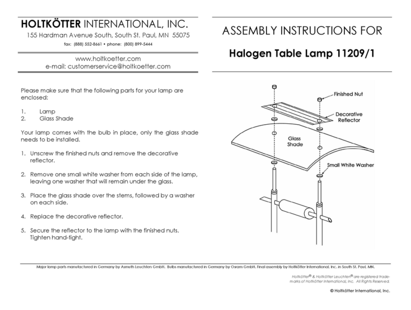 HOLTKÖTTER 11209/1 Assembly instructions