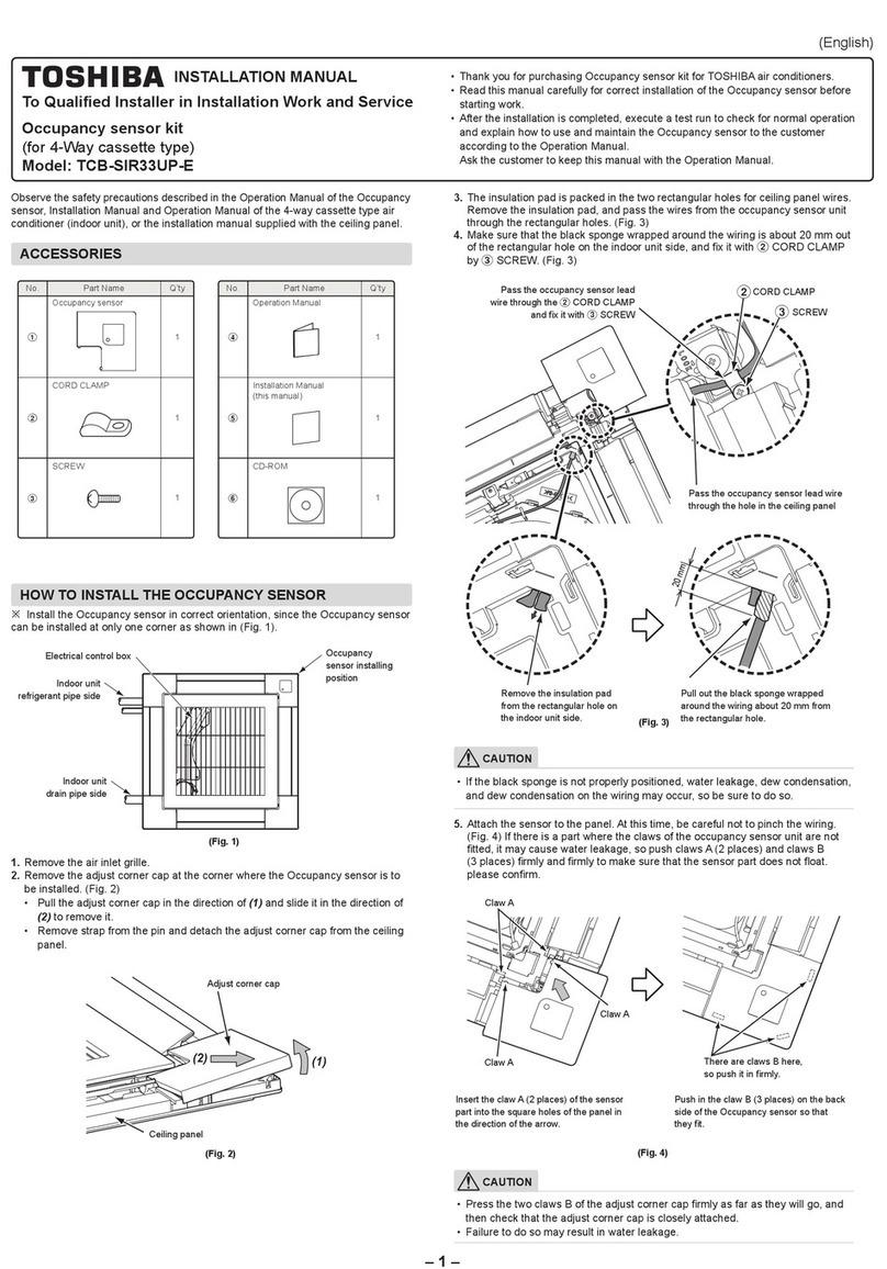 Toshiba TCB-SIR33UP-E installation manual