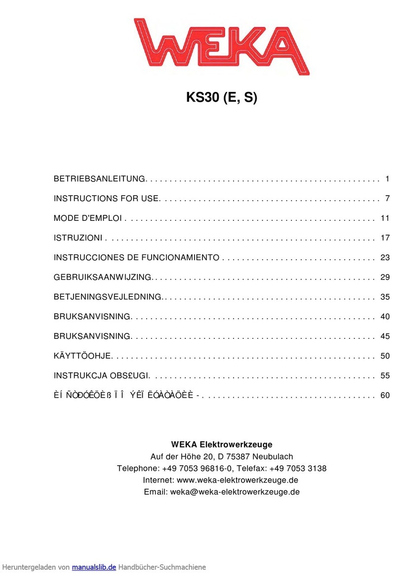 Weka KS30 Instructions for use