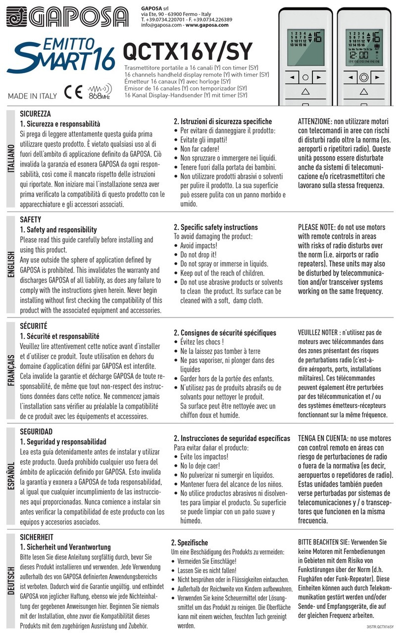 GAPOSA EMITTO SMART16 quick start guide